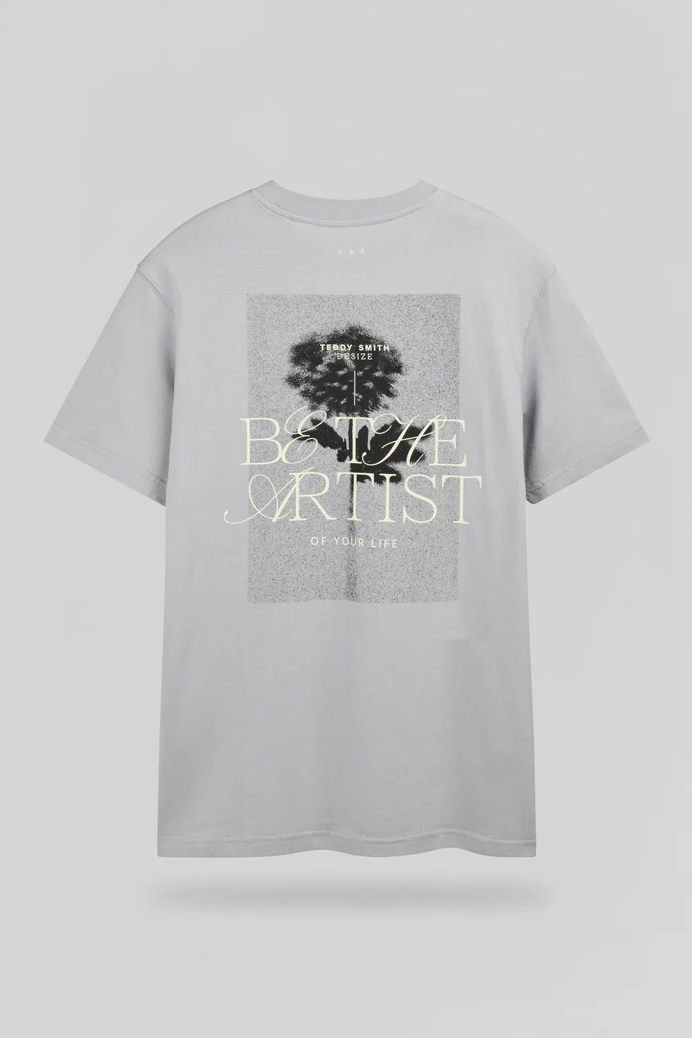 Teddy Smith T-Artist t-shirt uomo blu fumé ampia