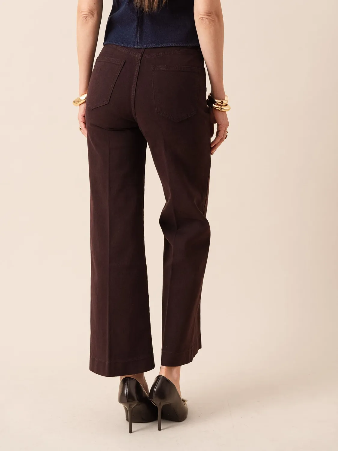 Oraije Vienna jeans wide melanzana regular