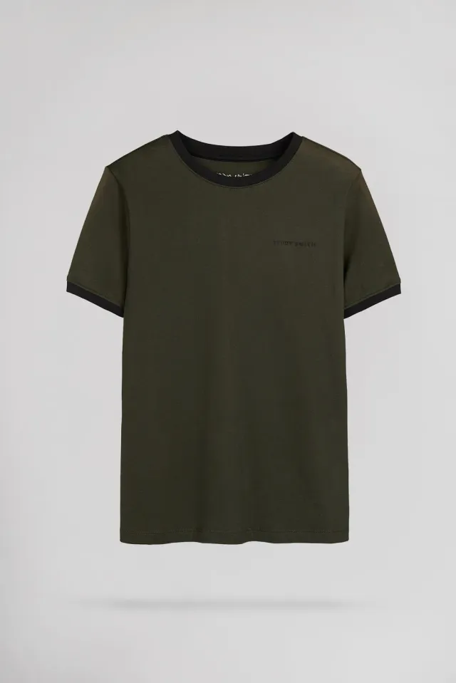 Teddy Smith The Tee 2 t-shirt bambino kaki cotone