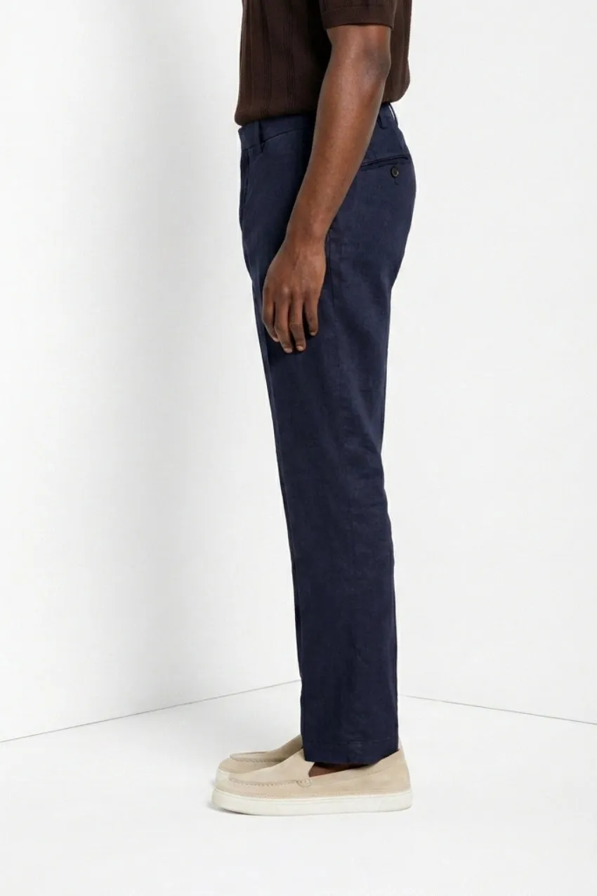 Mason's New York Icon Flex chino lino blu notte