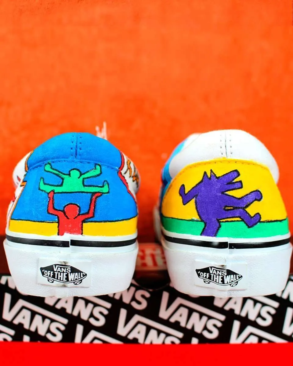 Vans Slip-On Keith Haring scarpe personalizzate
