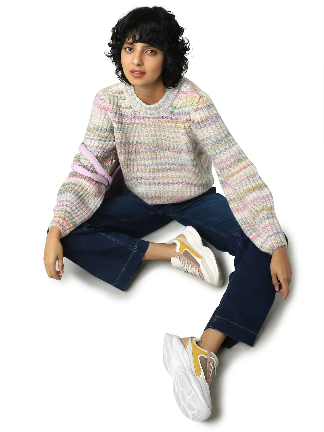 Only Onlcarma maglione donna lavorato a maglia pumice