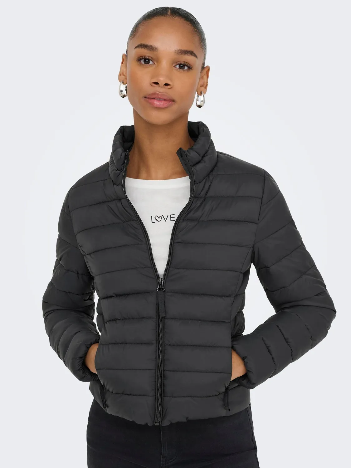 Only Ontahia Piumino Donna Nero Leggero M