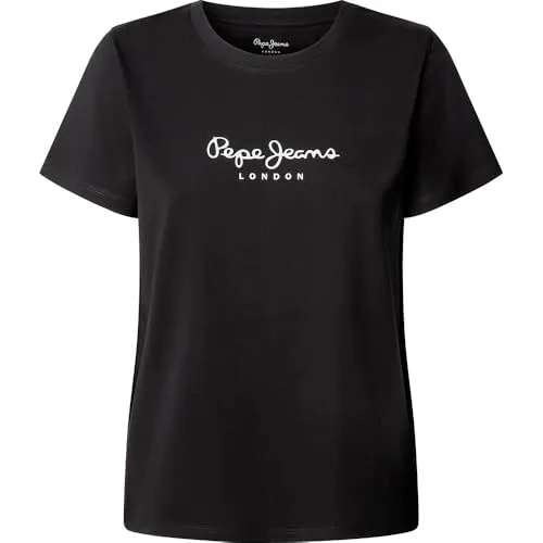 Pepe Jeans Berenice t-shirt donna nera manica corta