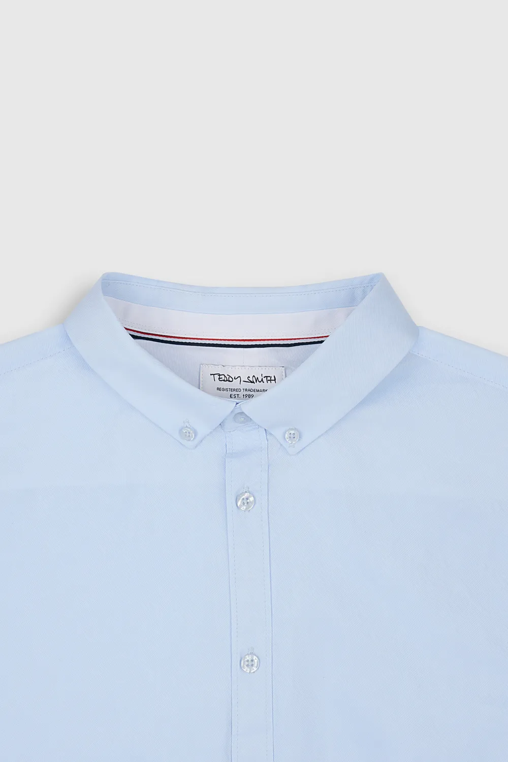 Teddy Smith C-VOLT 2 ML camicia azzurra uomo cotone