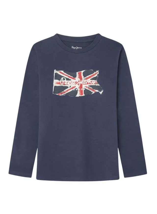 Pepe Jeans Clag LS Jr t-shirt bambino manica lunga