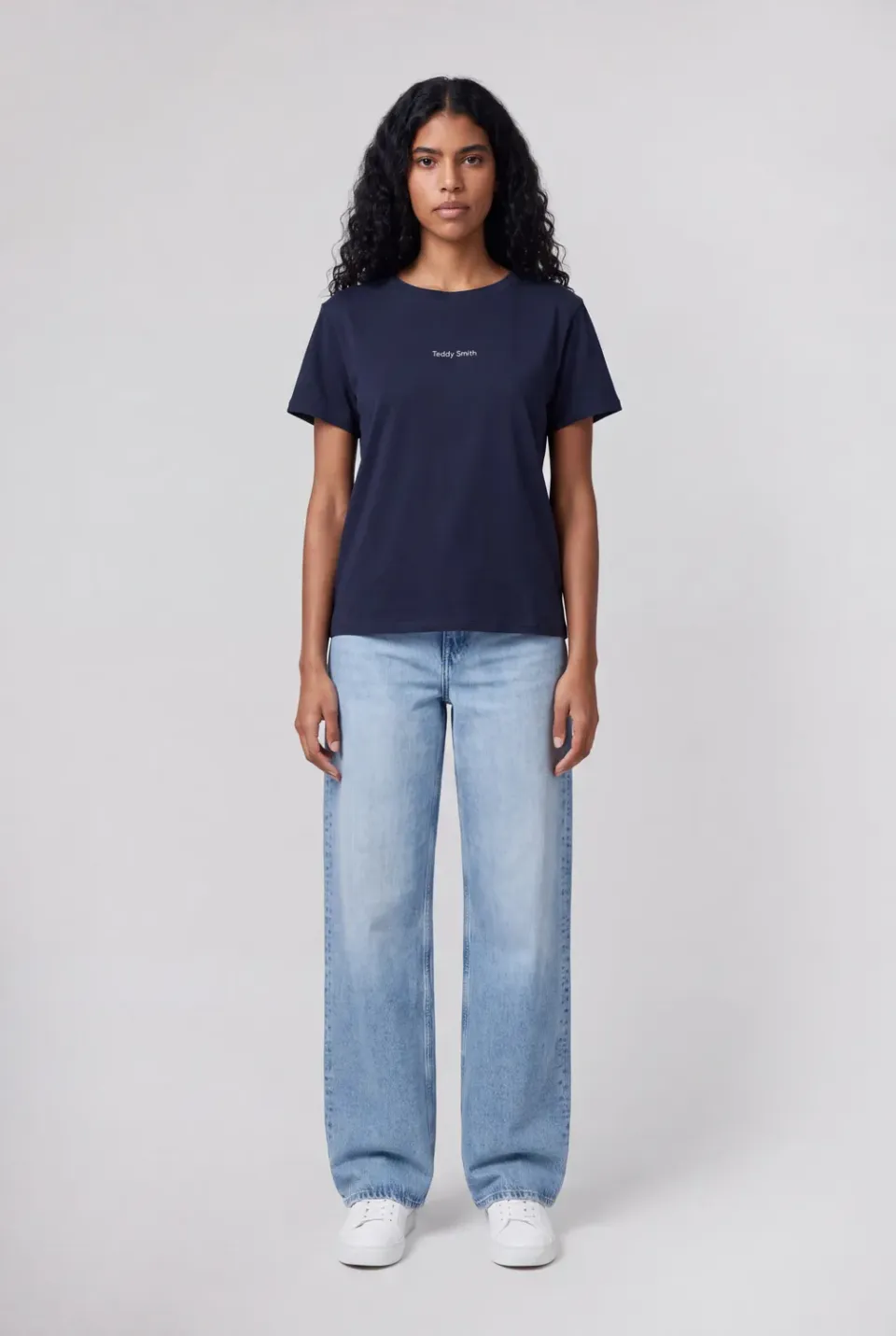 Teddy Smith T-Ribelle t-shirt donna total navy cotone