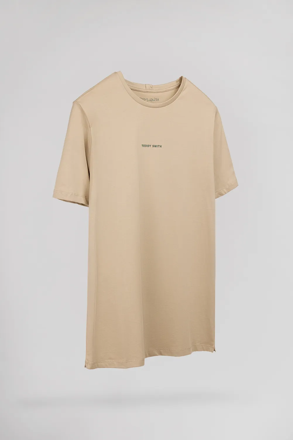 Teddy Smith T-Soy 2 T-Shirt Uomo Beige Cotone Regular