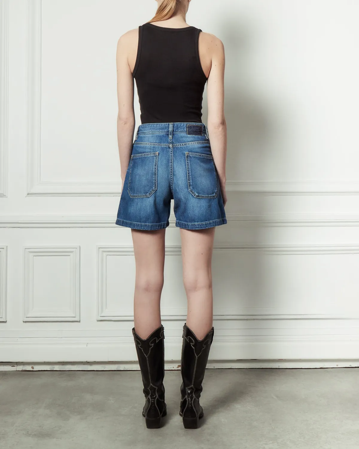 Acquaverde Mary shorts cargo Worn vita alta