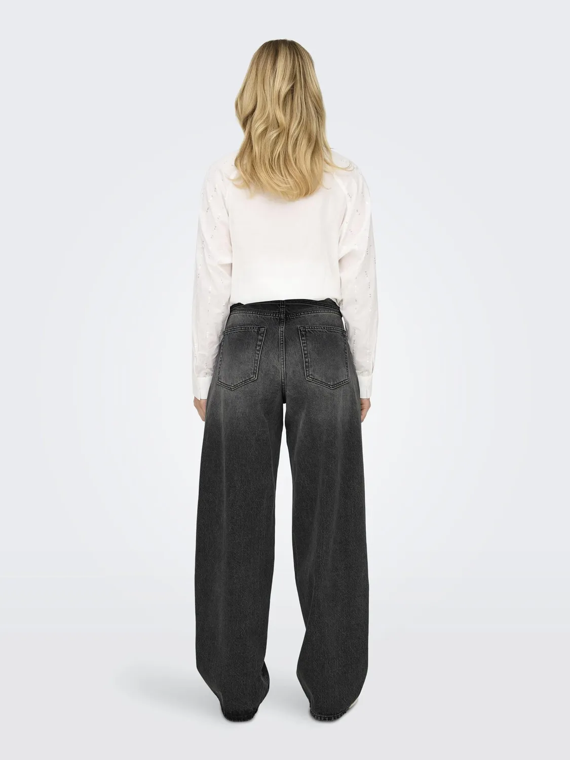 ONLY ONLGianna MW Straight Jeans Dritti Blu