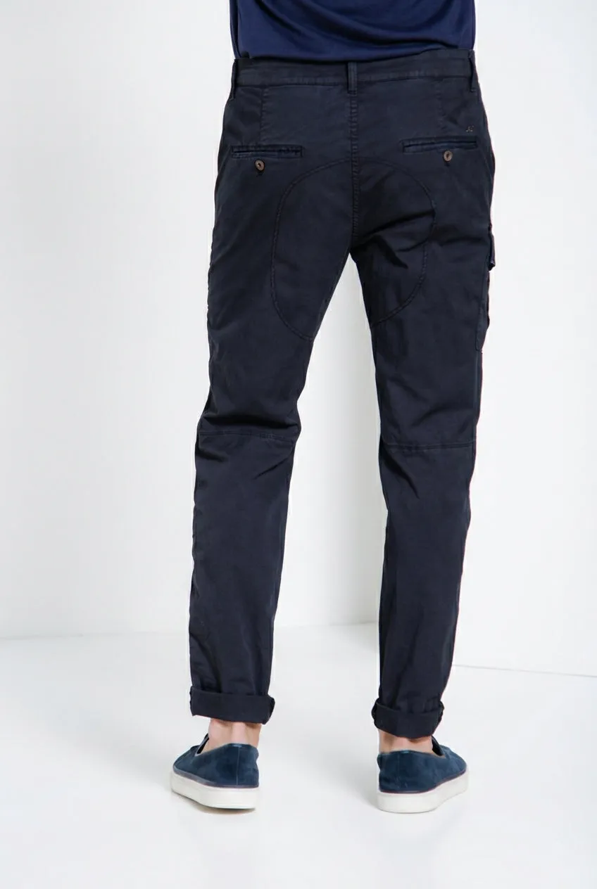 Mason's George Coolpocket Cargo Uomo Blu Notte Carrot