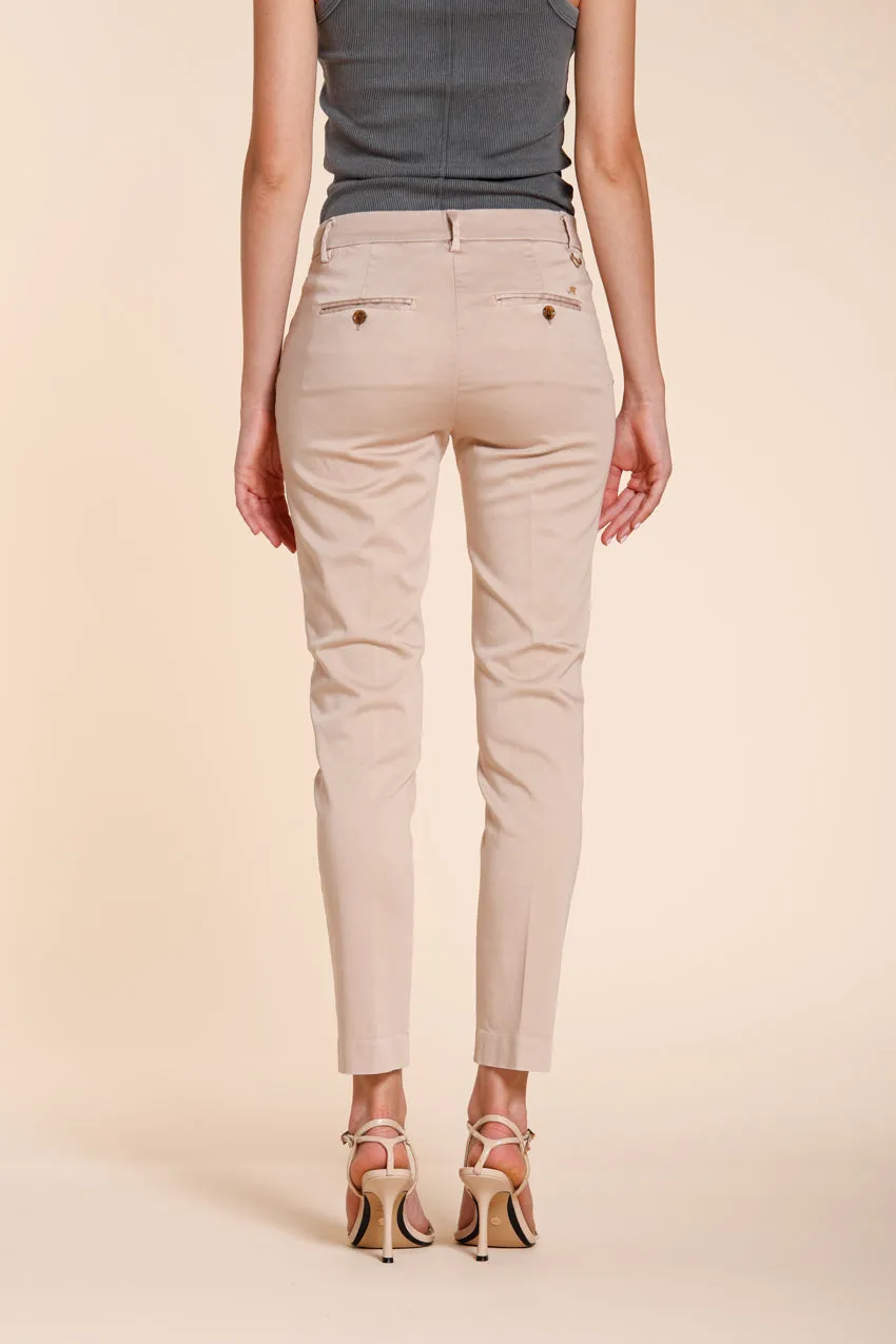 Mason's New York Slim Pantaloni Chino Rosa Raso Stretch
