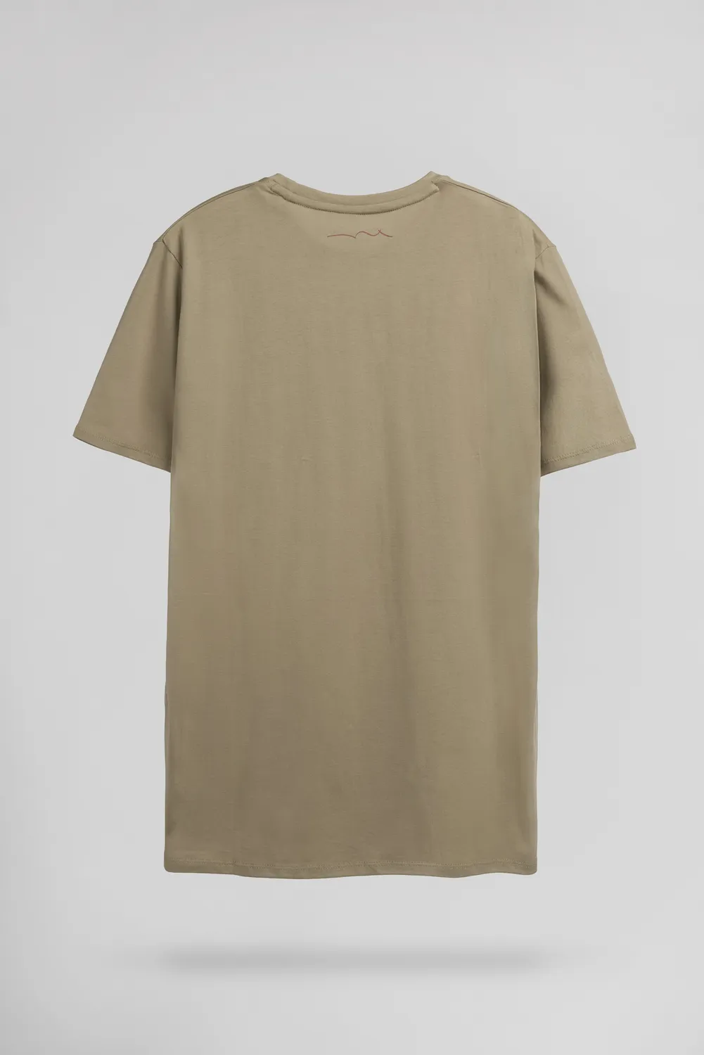 Teddy Smith T-Jim MC t-shirt uomo wolf beige 100% cotone
