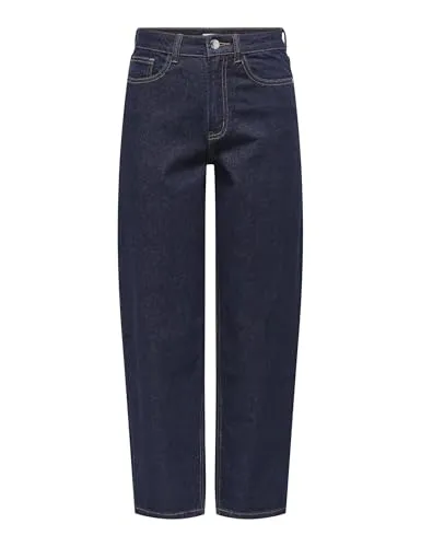 Only Onlemily Mom Crop jeans donna mom fit 30W 30L