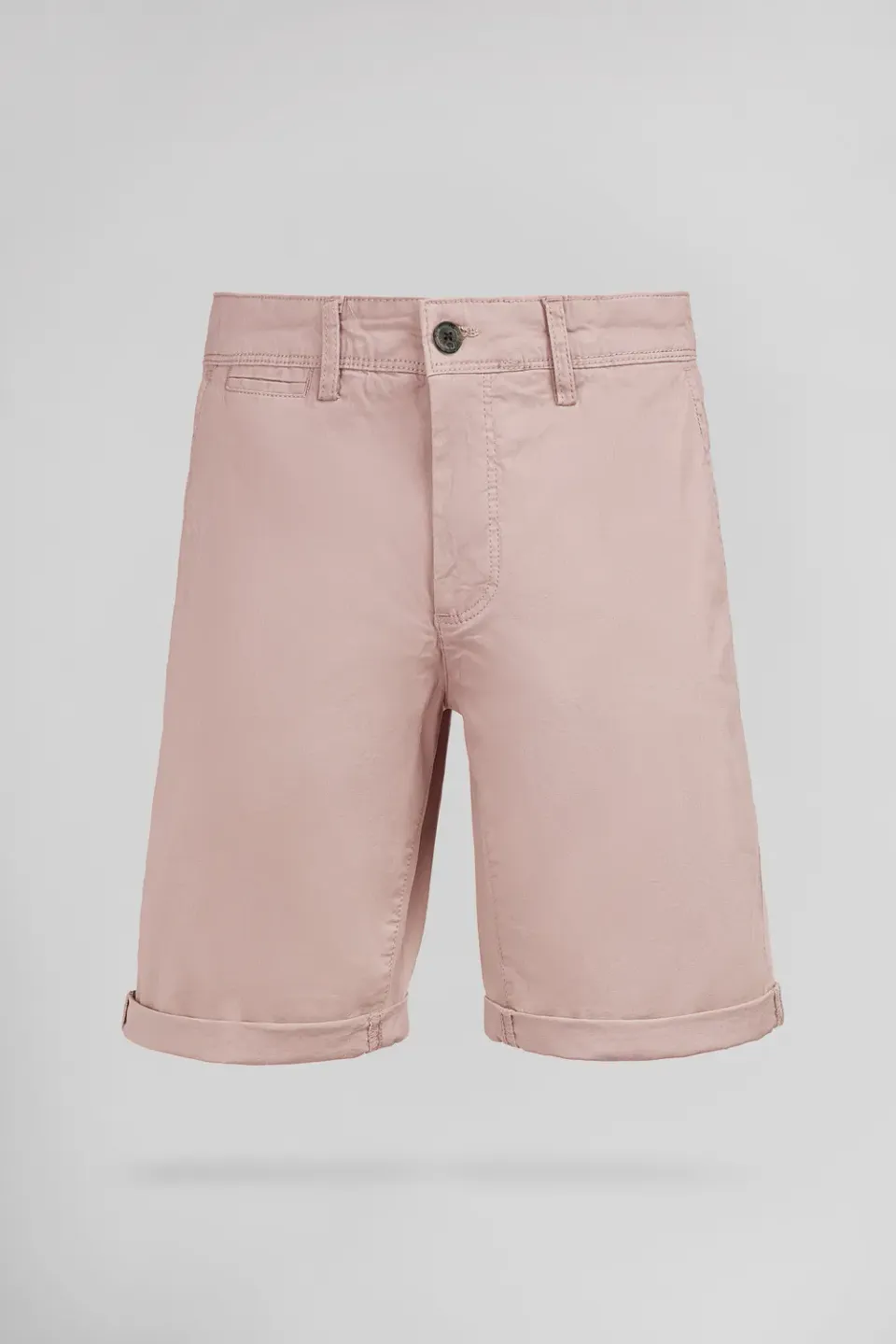 Teddy Smith Chino bermuda rosa pastel cotone elasticizzato