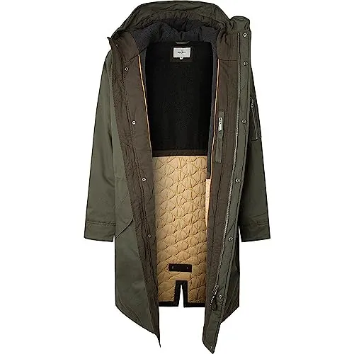 Pepe Jeans Bowie Parka Uomo Lungo in Twill Taglia L