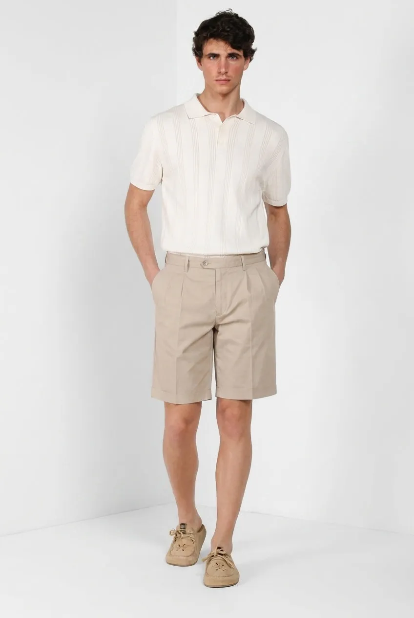 Mason's New York 2 Pinces bermuda uomo beige chiaro
