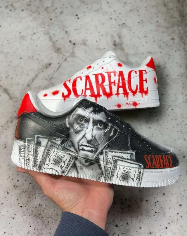 Nike Air Force 1 Tony Montana sneakers Scarface