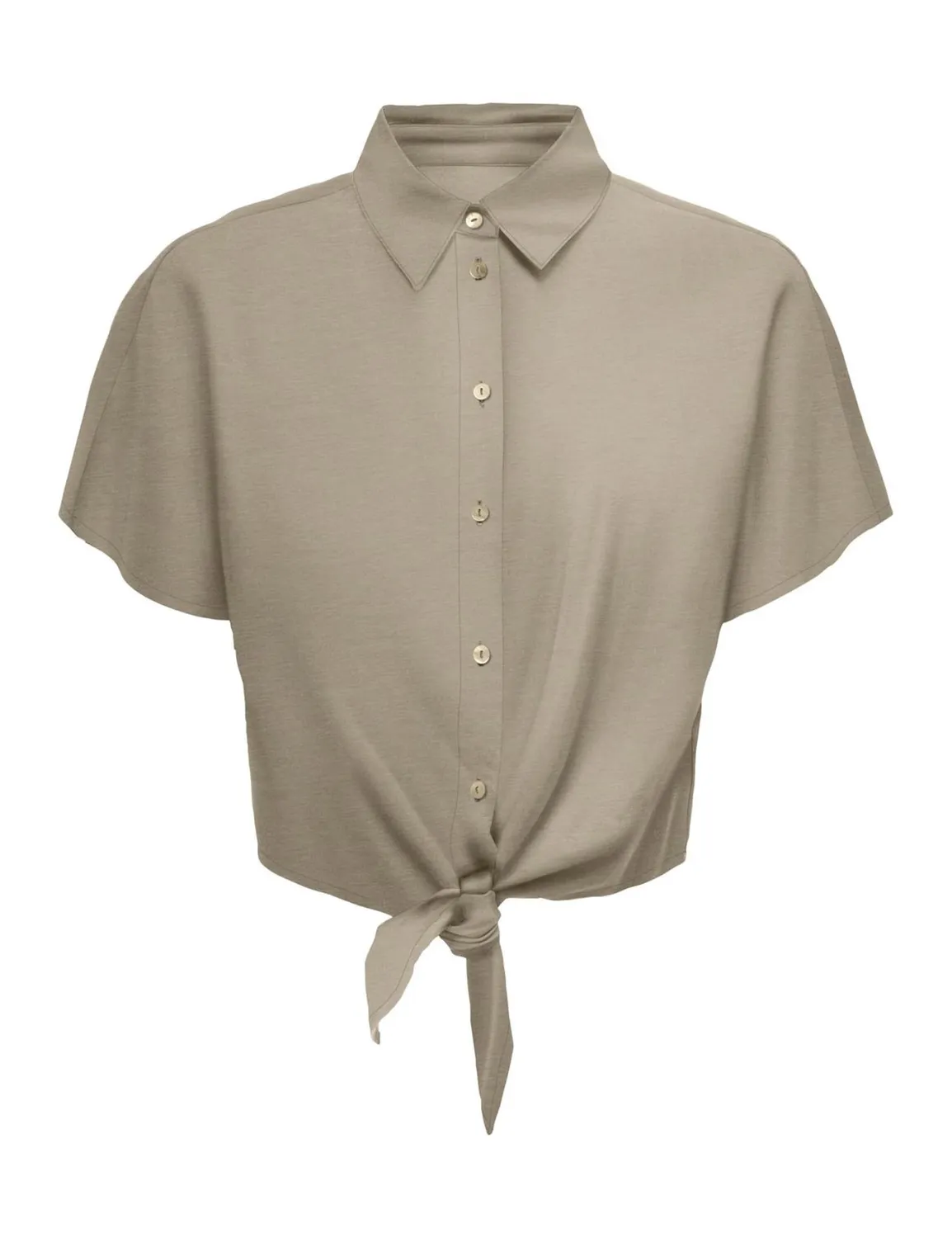 ONLY Onljakiri Linen S/S Knot camicia lino taglia S