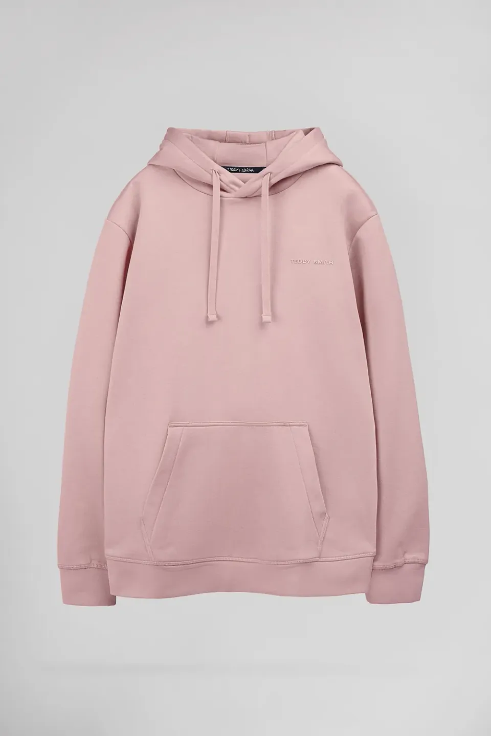 Teddy Smith S-Nark felpa cappuccio wood rose uomo