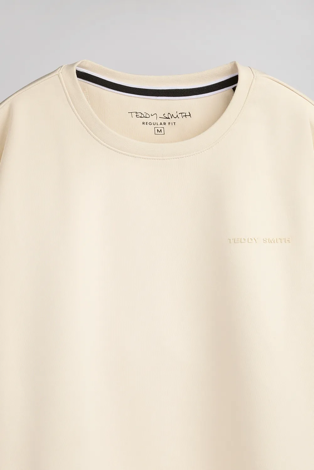 Teddy Smith S-Nark RC felpa girocollo naturel uomo
