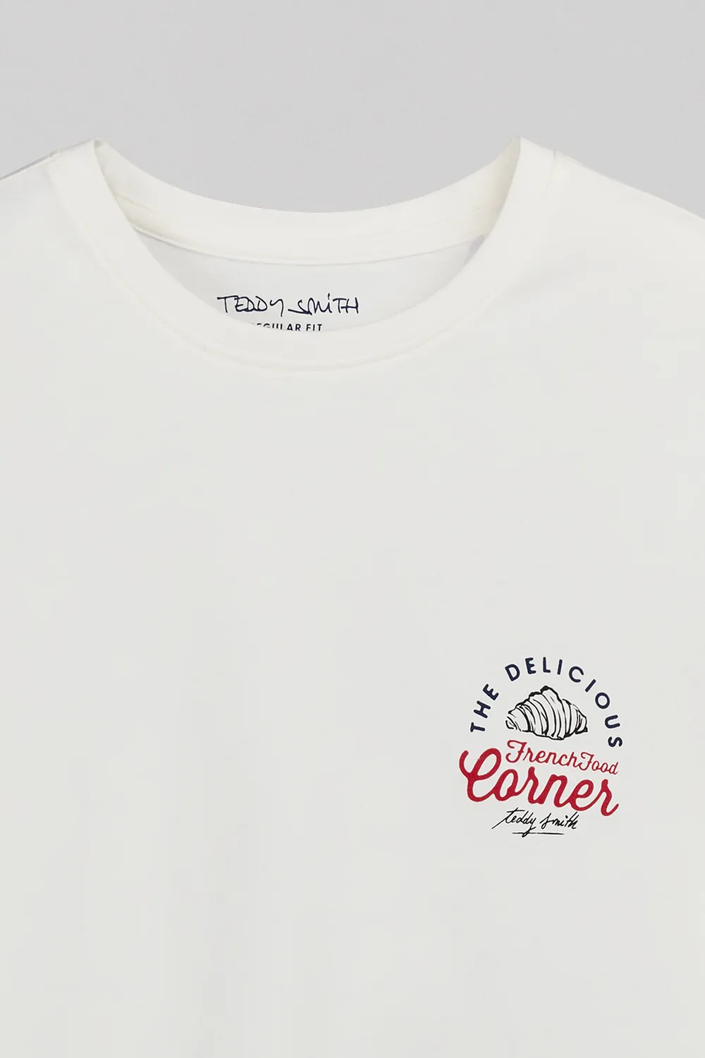 Teddy Smith T-Corner MC T-shirt cotone middle white