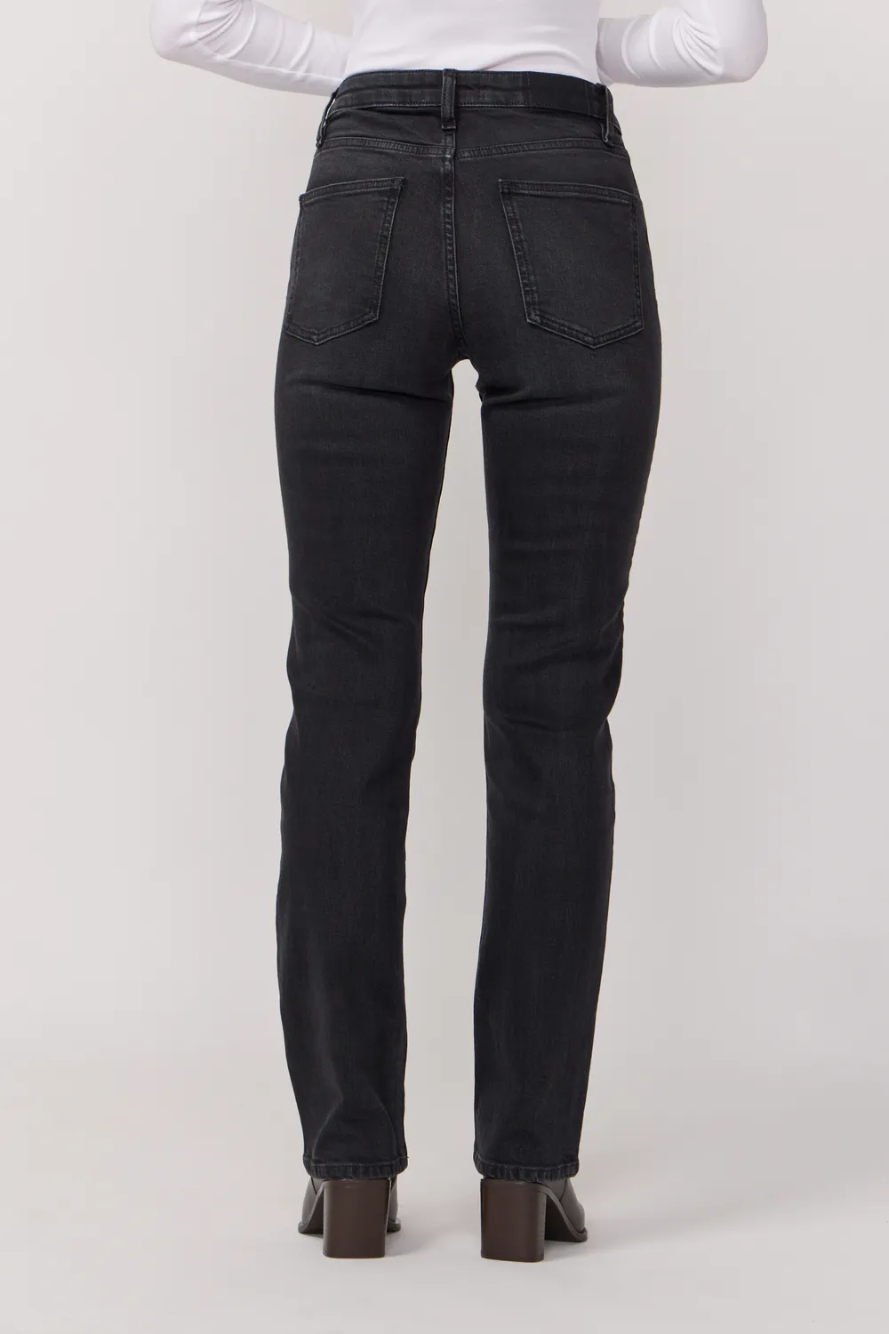Acquaverde Diamond Black Vintage pantaloni dritti stretch