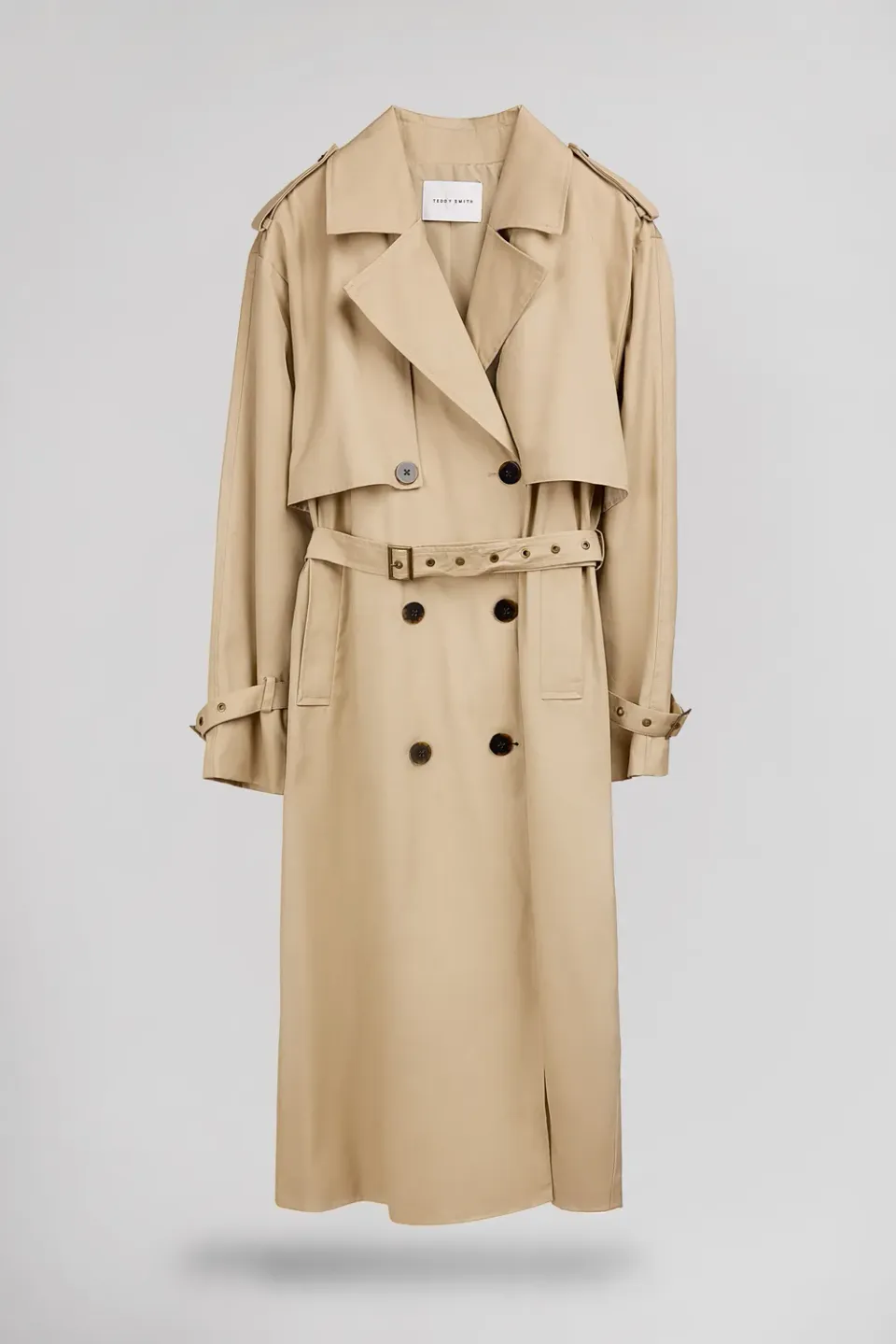 Teddy Smith M-Blair trench donna beige 100% cotone