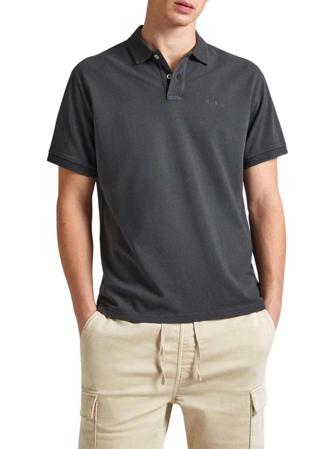 Pepe Jeans New Oliver Polo Uomo Base Beige Piqué