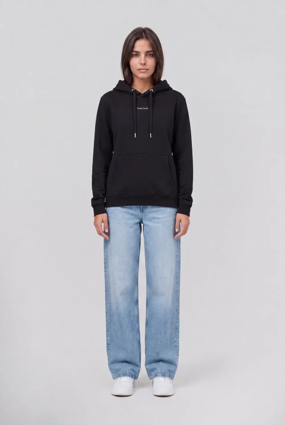 Teddy Smith S-Solene Hoody felpa nero cotone