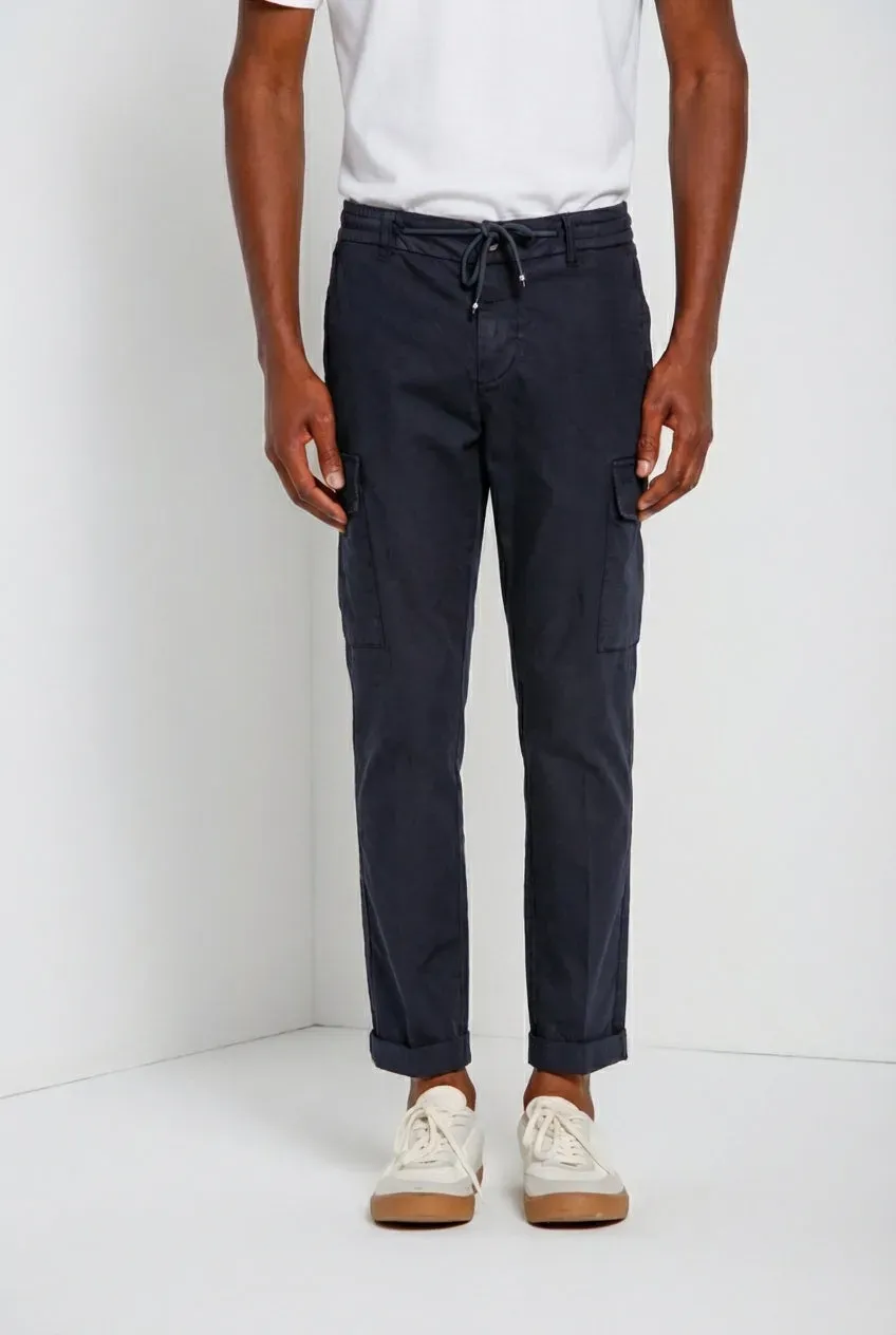 Mason's Chile Jogger cargo uomo tela blu notte extra slim