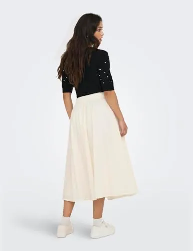 ONLY Onlmaila Long Pleat Skirt Wvn gonna lunga plissettata S