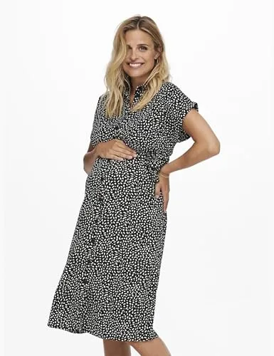 Only Hannover camicia vestito donna S nera bottoni