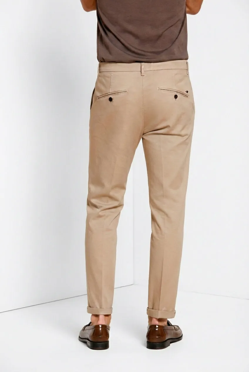 Mason's Osaka chino uomo beige medio carrot fit