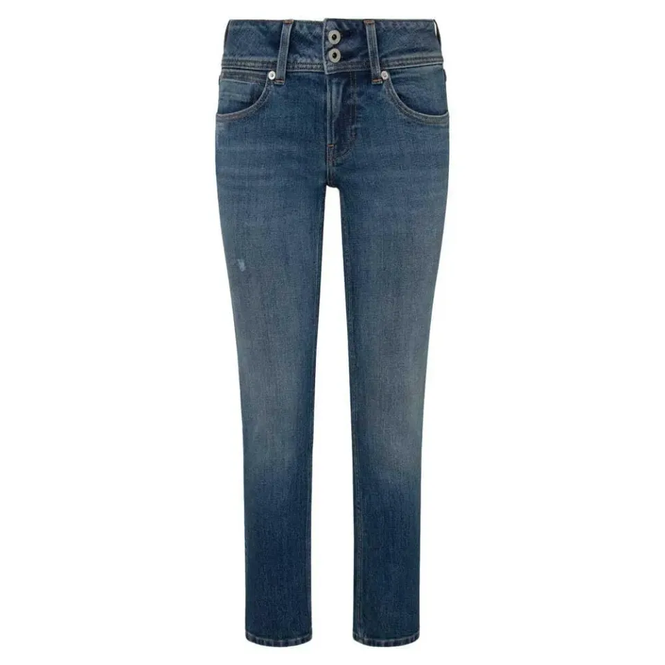 Pepe Jeans Venus jeans donna slim vita bassa blu denim