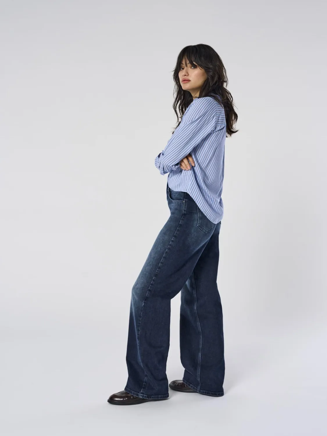 ONLY Onljuicy Jeans Wide Leg 27W/30L vita alta