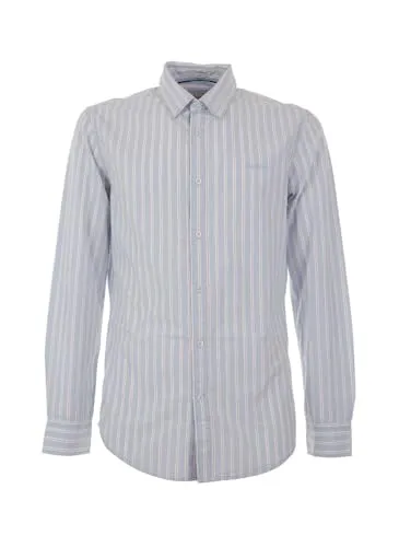 Pepe Jeans Marius camicia uomo M blu mare righe