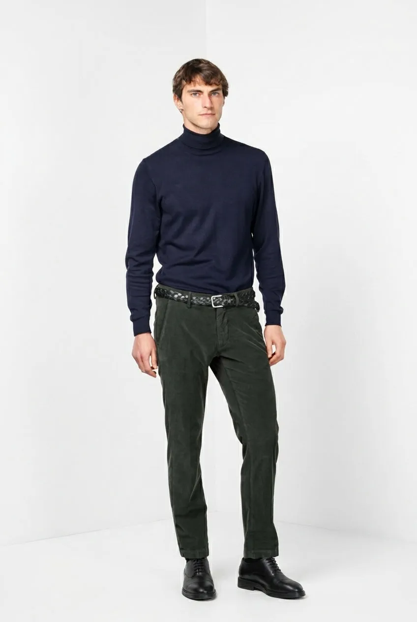 Mason's Torino chino uomo marrone velluto 1000 righe slim