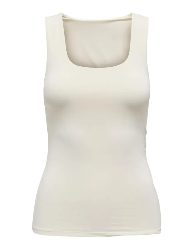 ONLY Onlea top donna canotta scollata tinta unita