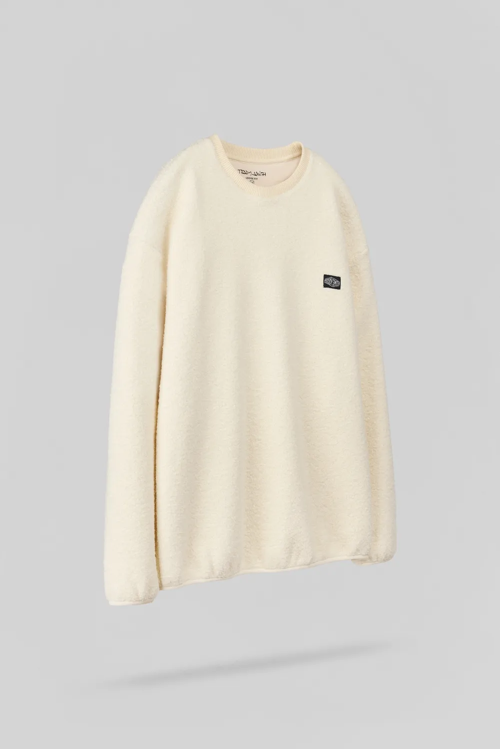 Teddy Smith S-Cliever RC felpa cream sherpa oversize