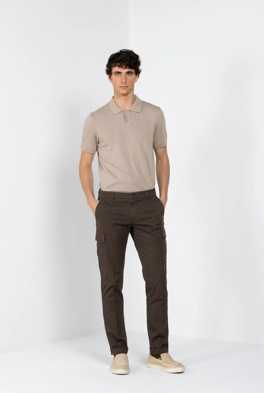 Mason's Chile cargo uomo marrone extra slim