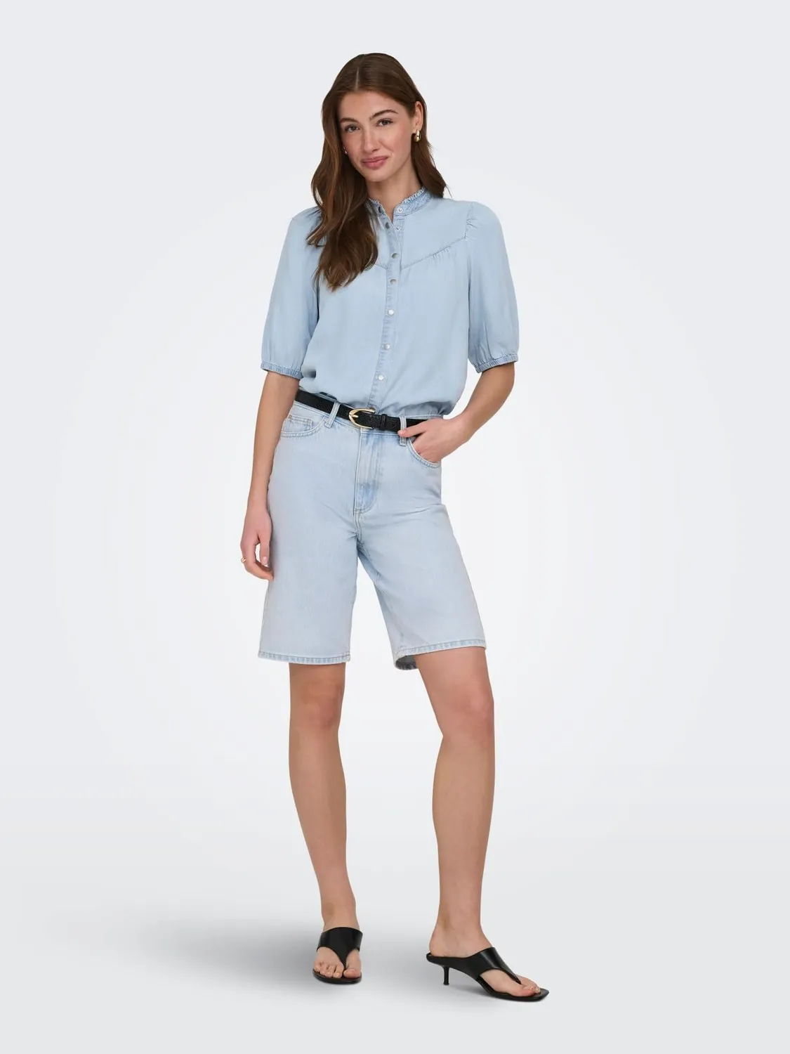 ONLY Onlcharis camicia denim blu scuro
