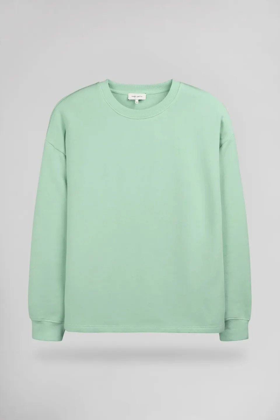 Teddy Smith S-Lucile felpa girocollo verde menta relaxed fit