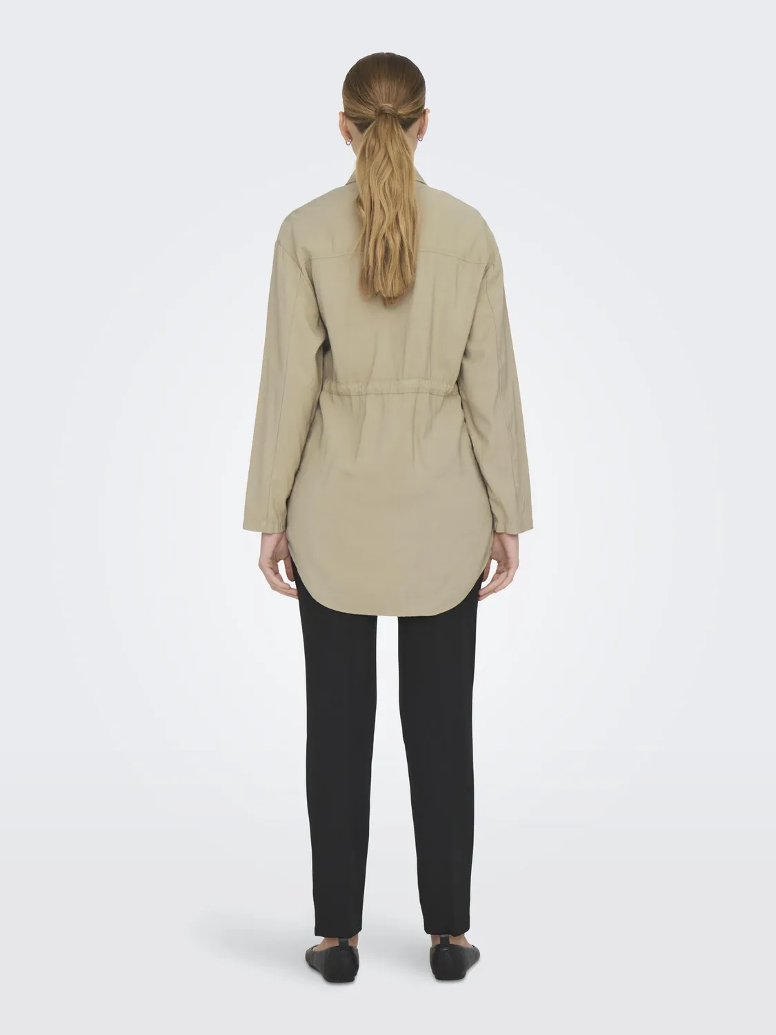 ONLY Onlnadine Giacca White Pepper con coulisse