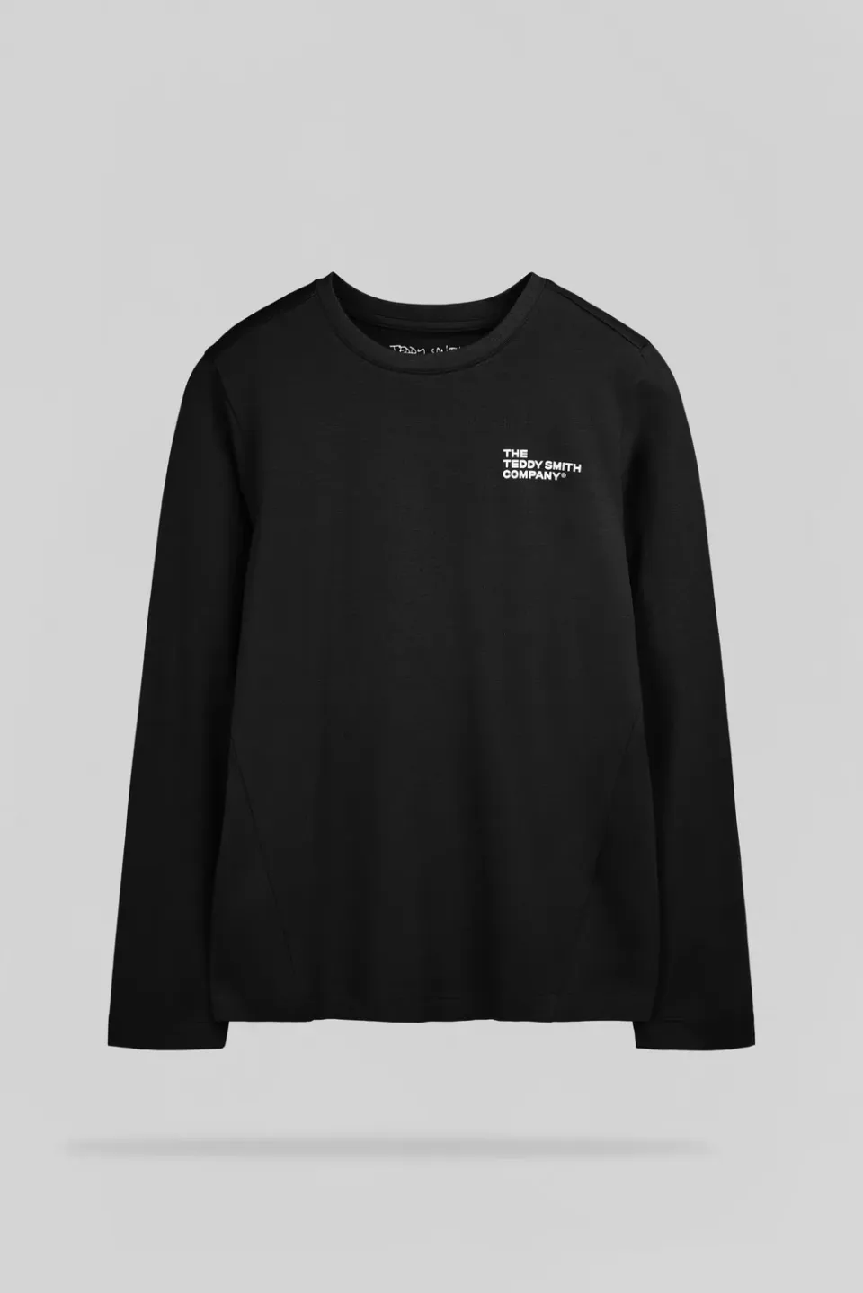 Teddy Smith T-Company ML JR T-Shirt Maniche Lunghe Nero