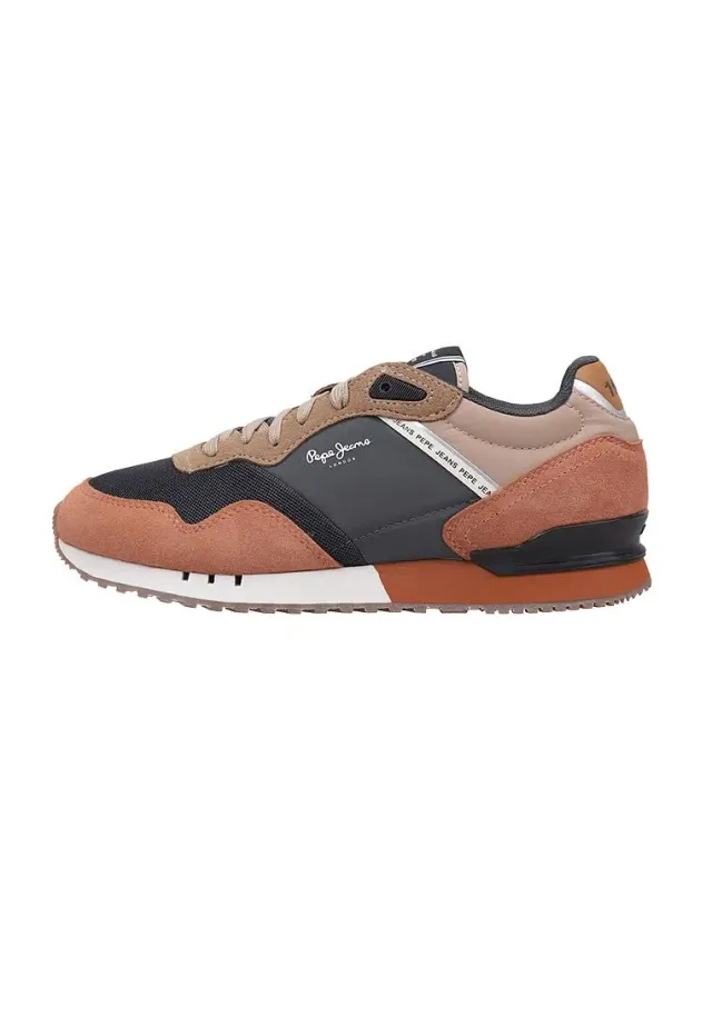 Pepe Jeans London Grade sneakers uomo pelle marrone