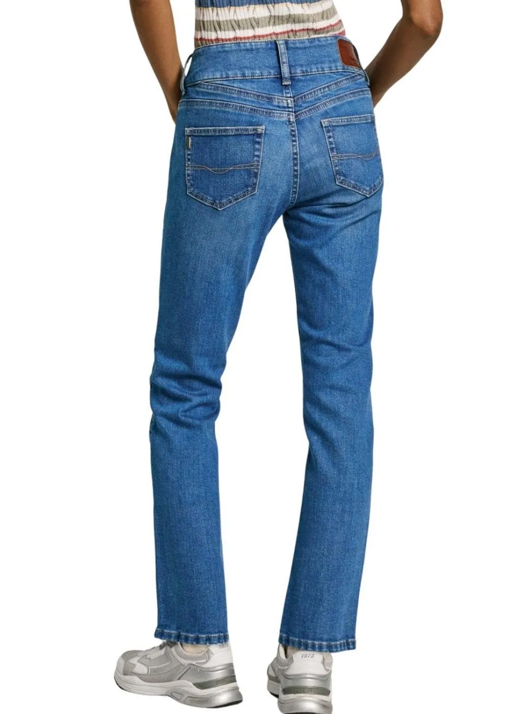 Pepe Jeans Slim Jeans Donna 27W 32L blu elasticizzato