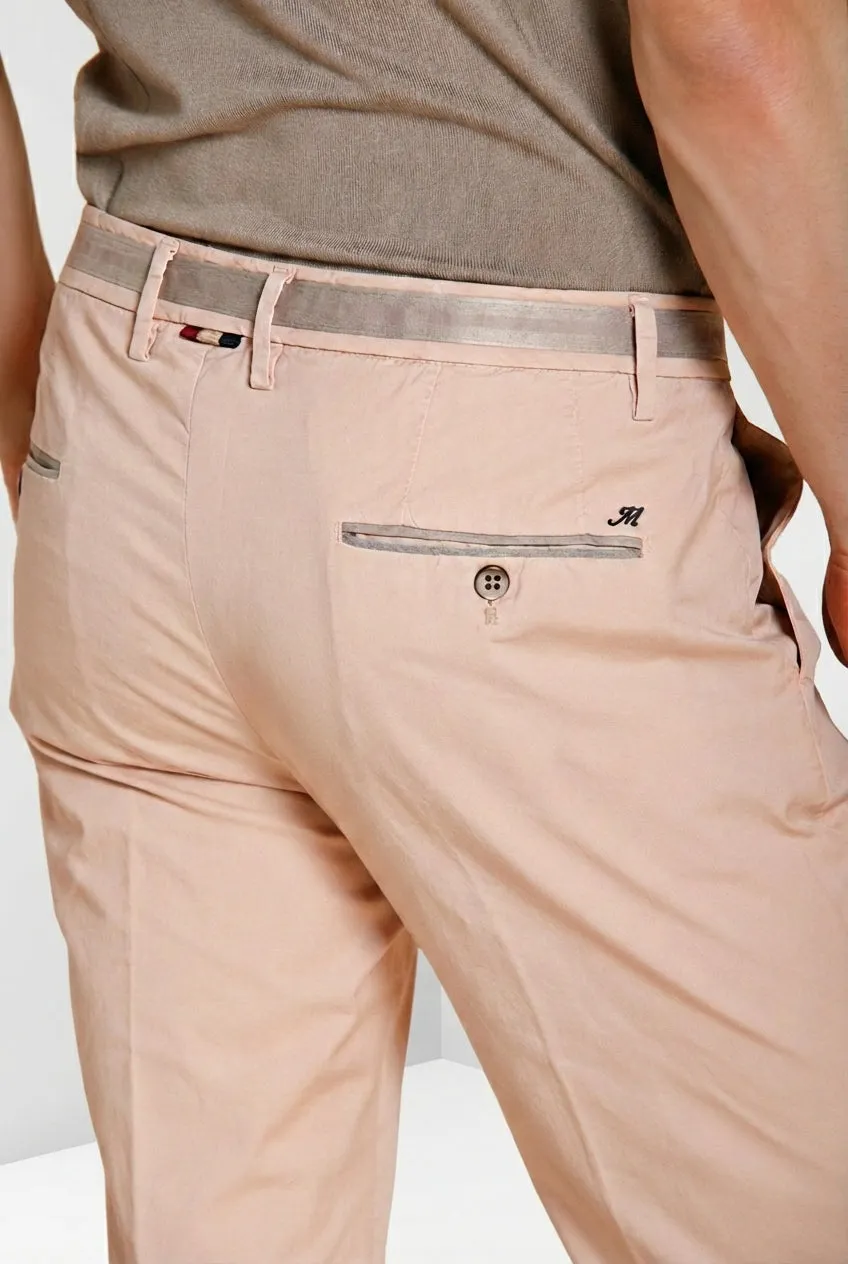 Mason's Torino 1 Pinces chino uomo rosa slim