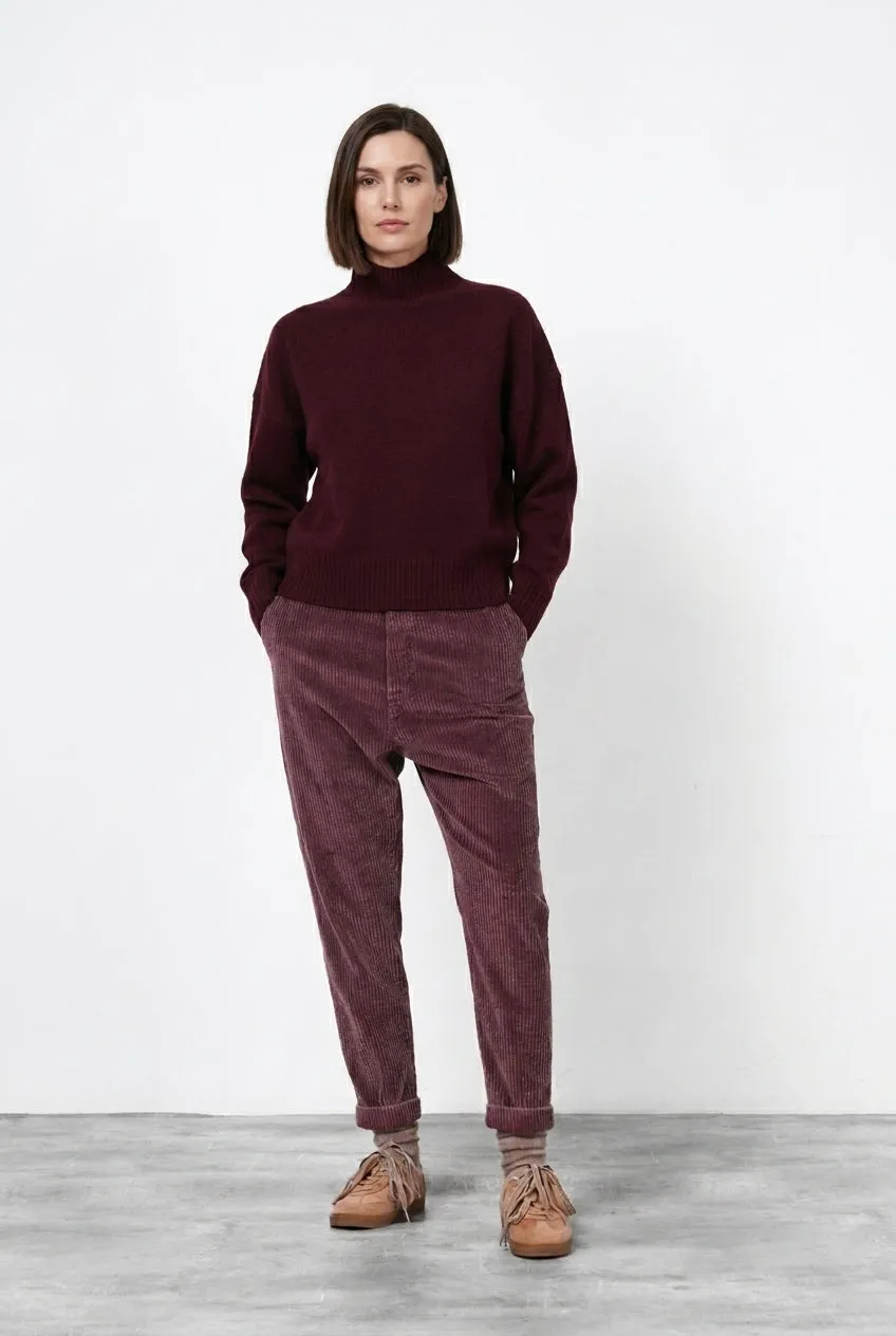 Mason's Malibu Jogger City chino donna vinaccia velluto