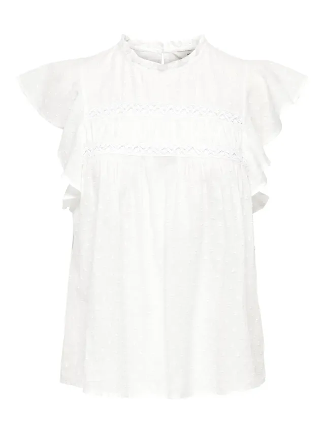 ONLY Onlkatti S/S Dobby Top donna M maniche corte